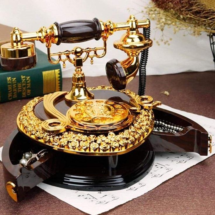 Décoration de téléphone victorienne